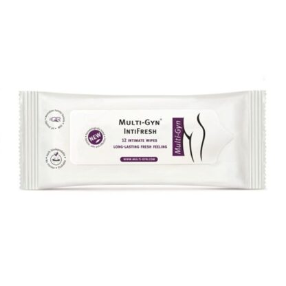 Multi-Gyn IntiFresh 12 Toalhetes íntimos indicados para uma higiene íntima suave e ideais para transportar consigo.