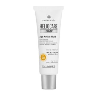 Descubra o poder da fotoimunoproteção avançada com o Heliocare 360 Age Active Fluid SPF50, uma solução inovadora destinada a combater os sinais do envelhecimento