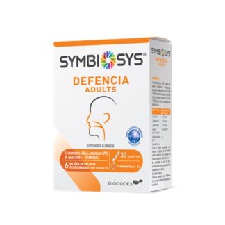 Symbiosys Defencia adults é um suplemento alimentar desenvolvido para fortalecer as suas defesas imunitárias em conjunto com uma dieta variada e equilibrada. Contém as estirpes específicas bacterianas Bifidobacterium lactis BS01, Lactobacillus rhamnosus LR04 e Lactobacillus plantarum LP02, assim como Vitamina C