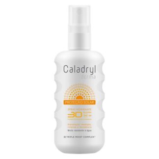 Caladryl Derma Sun Spray SPF30 175ml, spray com fator de proteção solar elevado (SPF 30), indicado para proteger a pele do corpo da radiação solar UVA/UVB.