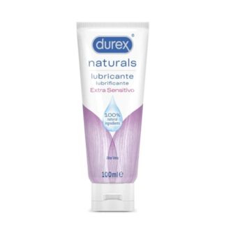 Durex Naturals Extra Sensitivo Gel Lubrificante 100ml lubrificante para um efeito calmante e alívio do desconforto causado pela secura vaginal.