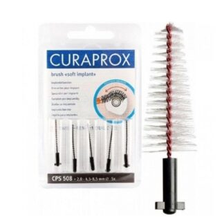 Curaprox Escovilhão CPS 508 5 Escovilhões para uso diário e limpeza cuidada e efectiva dos espaços interdentários, para uma limpeza completa da cavidade oral.