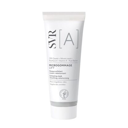 Svr A Microgommage Lift 70gr Máscara esfoliante Suavizante, retexturizante. O cuidado 2 em 1 que faz com que a pele irregular volte ao que era! - Máscara nutritiva e retexturizante - Esfoliante suavizante
