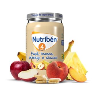 Nutribén Boião Maça Banana Pessego Abacaxi 235gr