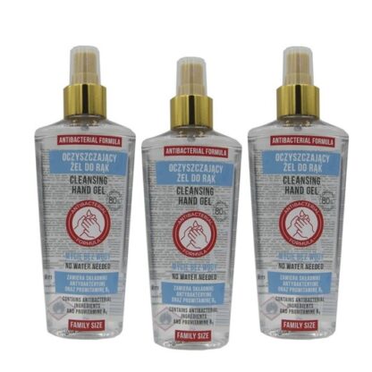Álcool Gel de Limpeza Mãos em Spray 3x200ml