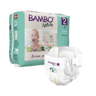 Bambo Nature 2 Fraldas 3-6kg 30 Unidades