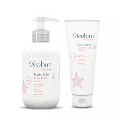 Oleoban Banho Bebé 300ml, higiene com hidratação para o banho do seu bebé. Adequado a pele reativa ou sensivel.