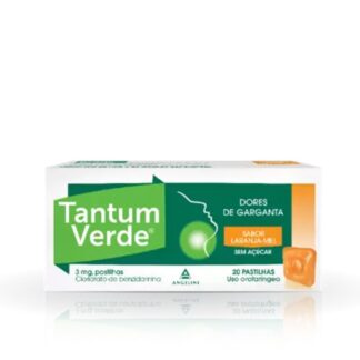 Tantum Verde Laranja-Mel Pastilhas 3mg 20 Pastilhas