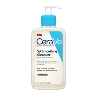 Cerave SA Creme Alisador Antirugosidades 177ML, desenvolvida com dermatologistas, esta fórmula limpa suavemente enquanto esfolia,