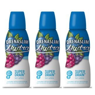 DrenaSlim Hydra Super Drain 3x450ml é um drenante natural à base de plantas que, associado a uma alimentação saudável e equilibrada, ajuda a combater o excesso de peso.