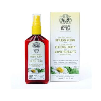 Intea Camomila Loção Reflexos Louros 100ml, aclara o cabelo progressivamente, proporcionando bonitos reflexos louros