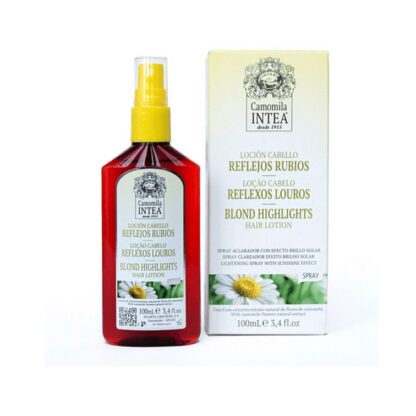 Intea Camomila Loção Reflexos Louros 100ml, aclara o cabelo progressivamente, proporcionando bonitos reflexos louros