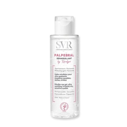 SVR Palpebral Gel Micelar Desmaquilhante de Olhos 125ml, Gel micelar ultrassuave para as pálpebras sensíveis, secas e fragilizadas.