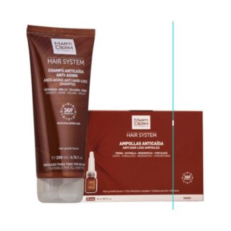 Martiderm Hair System Pack (Ampolas Antiqueda 28 unidades + Champô Antiqueda Anti-idade)