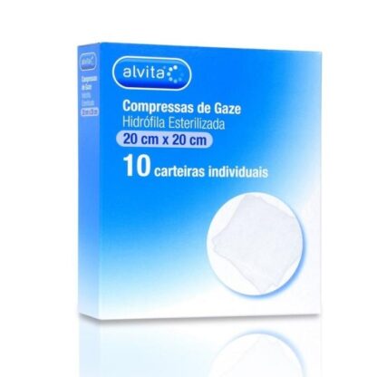 ALVITA COMPRESSA GAZE ESTÉRIL 20X20 X10 PHARMASCALABIS