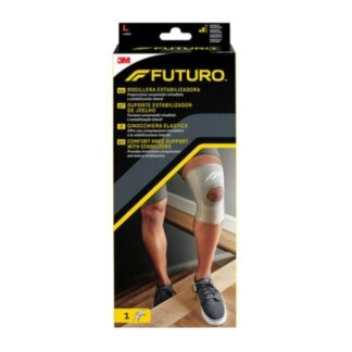 FUTURO Suporte Estabilizador Joelho, concebido para promover conforto estabilizador, o Suporte de Conforto