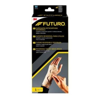 FUTURO Suporte ReversívelPulso Tam., o suporte de Pulso com Tala Reversível FUTURO™ proporciona suporte confortável e estabilizador para lesões comuns, tais como entorses