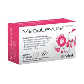 Megalevure Probiótico Morango 10 saquetas