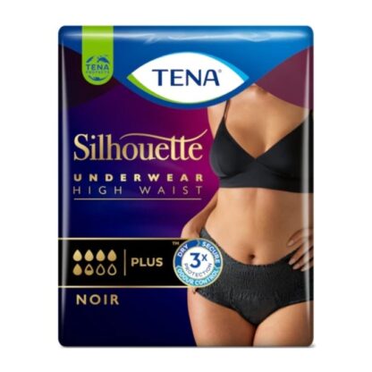 Tena Silueta Braguita de talle alto Negro M 6342949