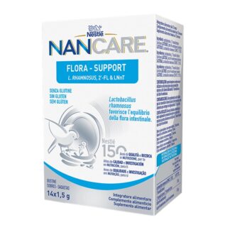 Nestlé Nancare Flora Support 1.8gr 14 Saquetas, suplemento alimentar para lactentes a partir dos 12 meses