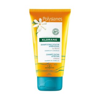Klorane Polysianes Champô-Duche Pós Solar 75ml, o champô Duche Pós-Solar com Monoï de dupla utilização limpa e nutre a pele e o cabelo após a exposição solar.