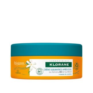Klorane Polysianes Creme Sublime Pós Solar 200ml, essencial para os dias de verão, o Creme Sublime Pós-Solar com Tamanu BIO e Monoï nutre, protege e sublima a pele.