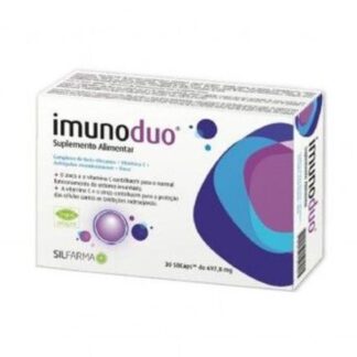 imunoduo SBCaps é um suplemento alimentar que contém Beta-Glucanos + Vitamina C + Astragalus membranaceus + Zinco, para otimização do sistema imunitário.