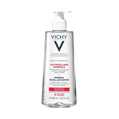A Pureté Thermale Água Micelar Mineral – Pele Sensível 400ml é a solução de limpeza perfeita para quem procura um cuidado eficaz e suave.