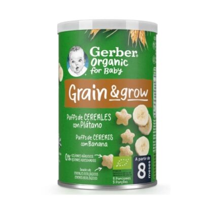 GERBER Organic Nutripuffs Banana +8M 35gr