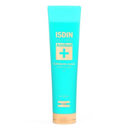 Isdin Teen Skin Acniben Exfoliante Suave 100ml, gel esfoliante com microgrânulos de celulose que limpa e desobstrui os poros.
