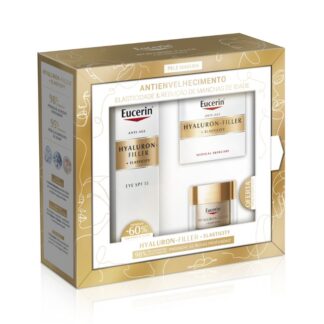 Eucerin Hyaluron-Filler Elasticity Coffret - Pele Madura, à medida que envelhecemos, a pele sofre alterações estruturais. Perde elasticidade e firmeza, enquanto o número de manchas de idade e rugas aumenta.