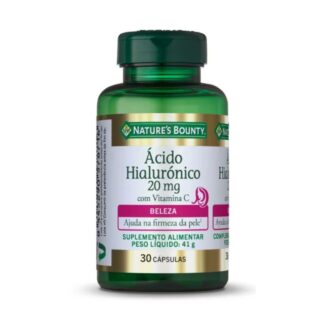 Natures Bounty Ácido Hialurónico com Vitamina C 30 cápsulas