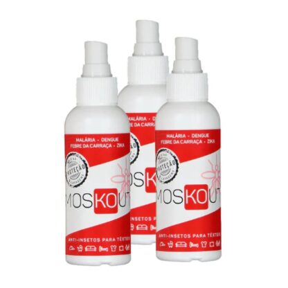 Moskout Spray Anti-Insetos para Têxteis 3x100 ml