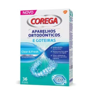 Corega Limpeza Aparelhos Ortodônticos e Goteiras 36 Pastilhas (2)