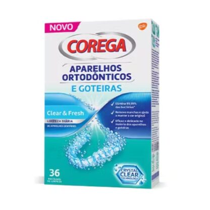 Corega Limpeza Aparelhos Ortodônticos e Goteiras 36 Pastilhas (2)