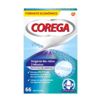 Corega Oxigénio Bio-Ativo 66 Pastilhas