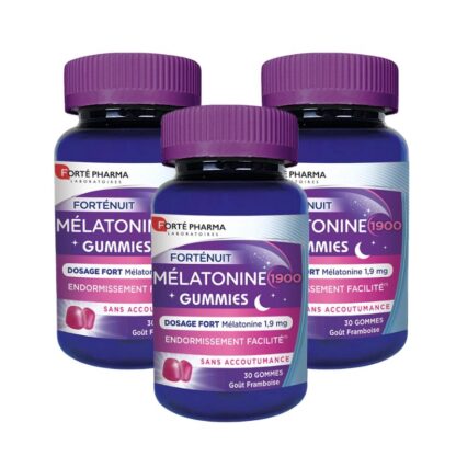 Forté Pharma Forté Noite Melatonina 1900 Gummies – 3x30 gomas
