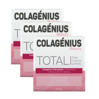 Colagénius Beauty Colagénio 30 Carteiras - 3 Packs