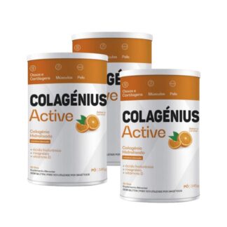 Colagénius Active Laranja Pó 345g - Pack 3