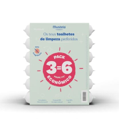 Descubra a eficácia e a delicadeza dos Mustela Bebe Toalhete Limpeza S/ Perfume 3=6, especialmente formulados para limpar suavemente a pele do seu bebé desde o nascimento.