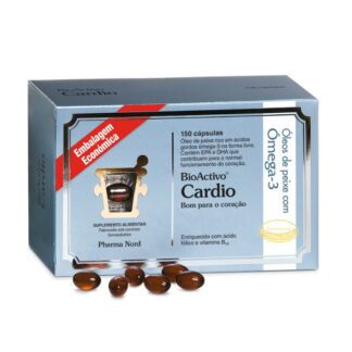 O BioActivo Cardio é um suplemento alimentar premium, formulado com uma combinação de óleo de peixe puro e concentrado, ácido fólico e vitamina B12