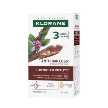 Klorane Quinina - Anticaída Fuerza y Vitalidad 90 Cápsulas