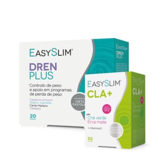 EasySlim Dren Plus + Cla e Chá Verde - Oferta Gelatina