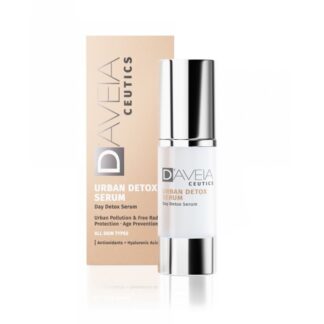 O D’AVEIA Ceutics Urban Detox Sérum é um sérum de dia anti-aging desenvolvido para proteger a pele dos efeitos nocivos da poluição urbana, radiação UVA, UVB, infravermelhos (IR) e luz azul.