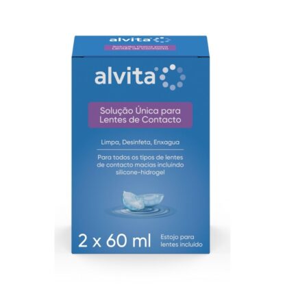 Alvita Solução Única para Lentes de Contacto 2x60ml