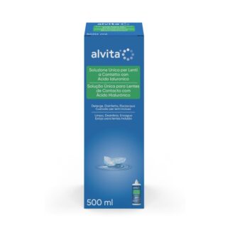 Alvita Solução Única para Lentes de Contacto com Ácido Hialurónico 500ml