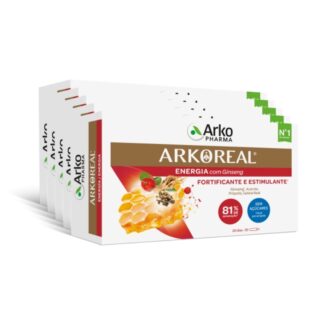 Arkoreal Geleia Real + Ginseng Sem Açúcar - 20 Ampolas - Leve 5 Pague 4