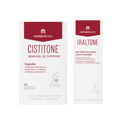 Cistitone Agaxidil 5α Supreme 60 Cápsulas + Iraltone Loção