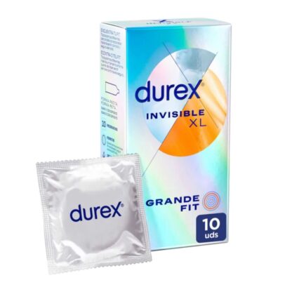 Durex Invisible Extra Lubrificado XL 10 Preservativos
