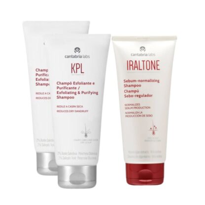 KPL Champô Esfoliante 2Un + Iraltone Seborregulador